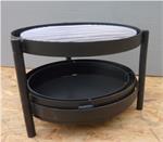 Fire pit firewood grates