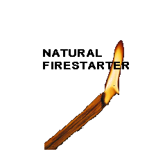 Start your fire using our brand of Fatwood Fat wood fire starter